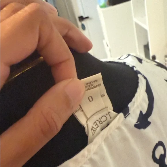 J. Crew White and Black Anchor Mini Dress - Picture 5 of 6